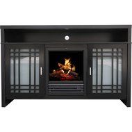 Cappuccino Decor Flame Remote Control Chateau 54" Fireplace Media Console For TV's Up To 60" N2