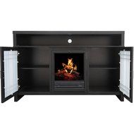 Cappuccino Decor Flame Remote Control Chateau 54" Fireplace Media Console For TV's Up To 60" N4