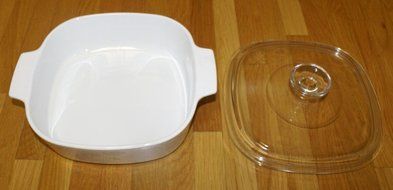 Vtg Corning Ware &quot;Pastel Bouquet&quot; (2 qt) Casserole Baking Dish with Lid (A-2-B) N4