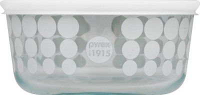 Pyrex 100 4 Cup 100th Anniversary Turquoise Dot Storage Dish