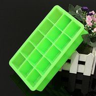 &quot;Silicone 15 Square Cube Ice Tray Mold Pudding Jelly Mould Party Bar (Yellow)&quot; shopping N3