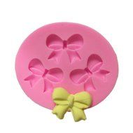 Longzang Small Bow Bowknot Silicone Mold Sugar Craft DIY Gumpaste Cake Decorating Clay (F318)
