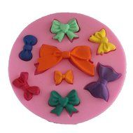 Longzang Small Bow Bowknot Silicone Mold Sugar Craft DIY Gumpaste Cake Decorating Clay (F318) N2