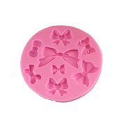 Longzang Small Bow Bowknot Silicone Mold Sugar Craft DIY Gumpaste Cake Decorating Clay (F318) N3