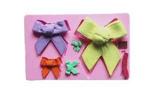 Longzang Small Bow Bowknot Silicone Mold Sugar Craft DIY Gumpaste Cake Decorating Clay (F318) N4