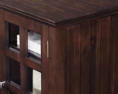 Simpli Home Acadian Tall TV Media Stand for TVs up to 60&quot;, Rich Tobacco Brown N5
