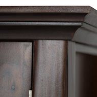 Simpli Home Acadian Tall TV Media Stand for TVs up to 60&quot;, Rich Tobacco Brown N11
