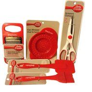 Betty Crocker Baking Kitchen Gift Set - 1 Strainer, 1 Handheld Grater, 1 Kitchen Scissors, 1 Spatula, 1 Kitchen...