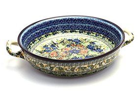 Polish Pottery Baker - Round with Handles - Large - Unikat Signature U4400