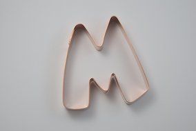 The Letter M Copper Alphabet Cookie Cutter N4