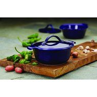 Anolon Vesta Stoneware Round Casserole, 18 oz, Baltic Blue N6