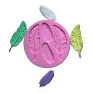 Everyshine New Kitchen Tools Feathers Shape Liquid Silicone Fondant Cake Decoration Mold Goose Feathers Baking... N3