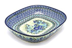 Polish Pottery Baker - Rounded Rectangular - Large (12&quot;) - Unikat Signature U4629