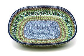 Polish Pottery Baker - Rounded Rectangular - Large (12&quot;) - Unikat Signature U151