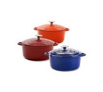 Ruff Hewn 3-qt Cast-iron Casserole Pan Cobalt Blue
