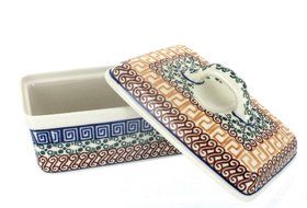 Polish Pottery Athena Butter Tub N2