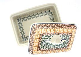 Polish Pottery Athena Butter Tub N3