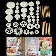 Cake &amp; Cookie Cutters 33Pcs Plastic Cookie Cutter Mold+14Pcs Cake Carving Tool Biscuit Fondant Cutter Cake Decorating...