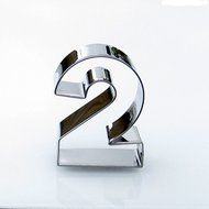 Number Two Cookie Cutters- Stainless Steel