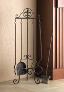 Fleur-De-Lis Fireplace Tool Set Home Decor Home Decorative Items Accessories and Gifts N2