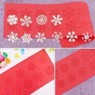 Snowflakes Decorating Tools Cake Lace Mat Silicone Decoration Mat for Fondant Art Kitchenware AK-LSM-02 N4