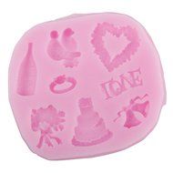 niceeshop(TM) Crown Shape Silicone Cake Molds Decoration Fondant Cookie Baking Mold ,Pink N12