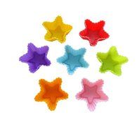 Tosangn 12pcs Standard Size Colorful Silicone Muffin Cup Liners Baking Cupcake Molds (Type D) N17