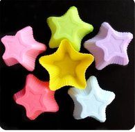 Tosangn 12pcs Standard Size Colorful Silicone Muffin Cup Liners Baking Cupcake Molds (Type D) N18