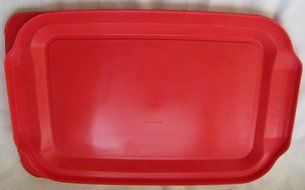 Pyrex Red Plastic Lid for 4 Quart (4.8 Quart Outside Measurement) Oblong Baking Dish N2