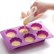 Flyesto Non-Stick Silicone Cake Bread Molds Candy Pudding Chocolate Jelly Mold, Multipurpose Baking Pans Molds...