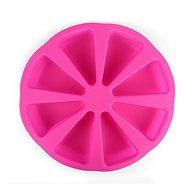 Wocuz 8 Cavity Silicone Portion Cake Mold Pizza Slices Pan