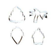 Cutter Set Mold Decorating Cutter Tool Set Biscuit Cookie Cutter 4 pcs