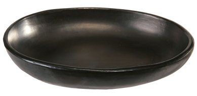 La Chamba Black Clay Oval Dish, Large