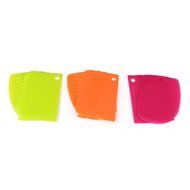 3 pcs/set Different Shapes Baking Spatulas Plastic Baking Spatulas Cream Scraper Reusable Cake Scraper Smoother... N4