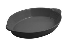 Bon Chef 2078 Aluminum Shell Design Oval Casserole, 4 quart Capacity, 17" Length x 12" Width x 2-1/2" Height,... N2