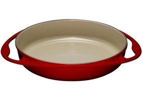 Le Creuset Enameled Cast-Iron 9-3/4-Inch Round Tarte Tatin Pan, Cherry