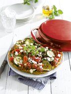 Le Creuset Enameled Cast-Iron 9-3/4-Inch Round Tarte Tatin Pan, Cherry N8