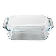 4 X Pyrex Basics 8" Square Baking Pan, Glass