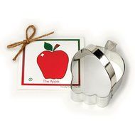 Apple Cookie and Fondant Cutter - Ann Clark - 4.1 Inches - US Tin Plated Steel