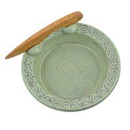 The Potters, LTD Brie Baker, Green N2