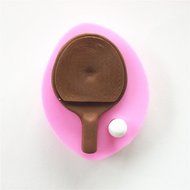 Wocuz W0443 Ping-pong Shape Candy Making Silicone Mold Cake Decoration Mould Fondant Chocolate Small Pastry Tool