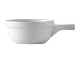 Tuxton BWS-1202 Vitrified China French Casserole, 12 oz, White (Pack of 12)
