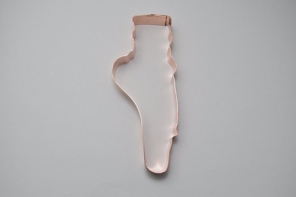 5 Inch Ballet Foot with Slipper Cookie Cutter N4