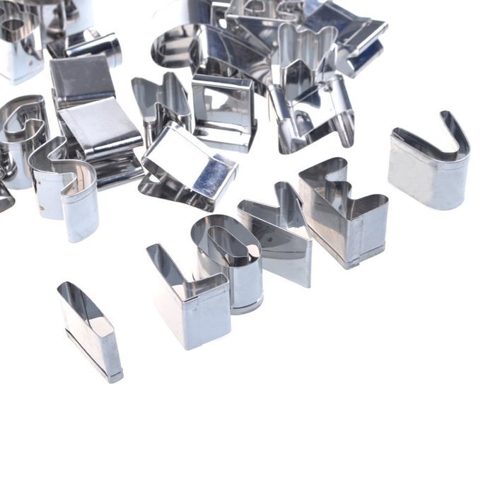 SDBING 26 Pcs Stainless Steel Alphabet Letter Cookie Cutter Set N2