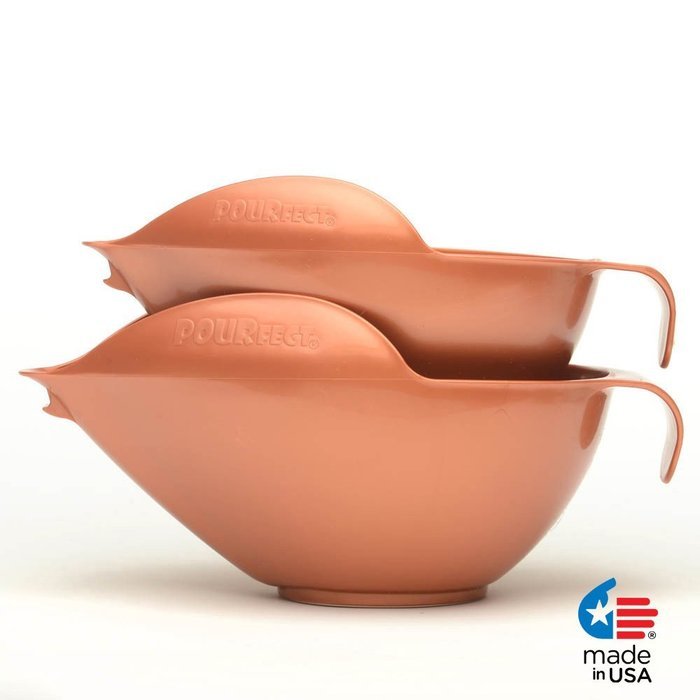 POURfect Mixing Bowls 1010 - 6 & 8 Cups - Empire Red N3