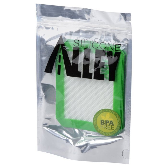Silicone Alley, 3 Non-stick Silicone Mat Pad, Small Rectangle 5 X 4 Inch, Green N5