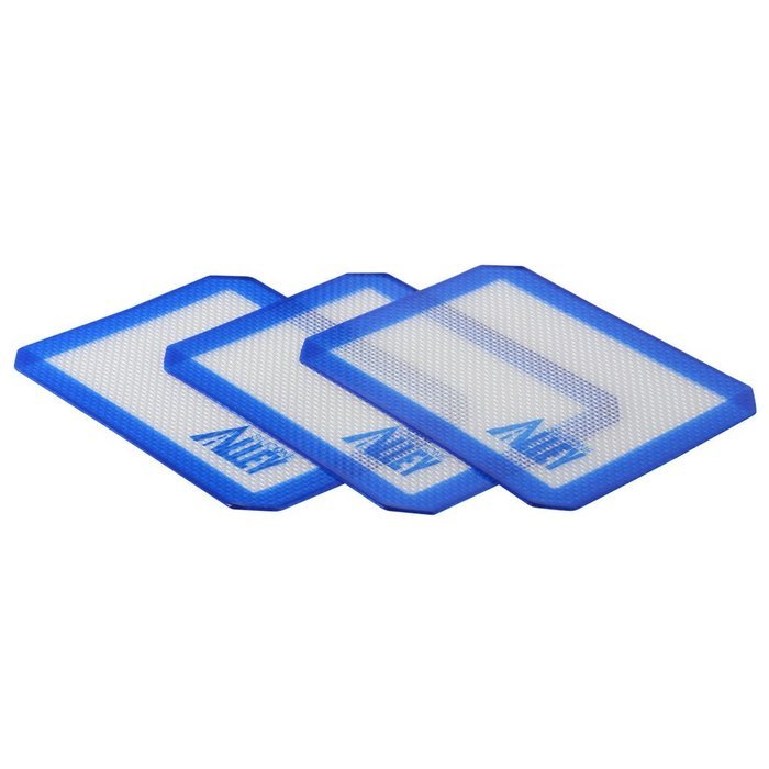 Silicone Alley, 3 Non-stick Silicone Mat Pad, Small Rectangle 5 X 4 Inch, Green N15