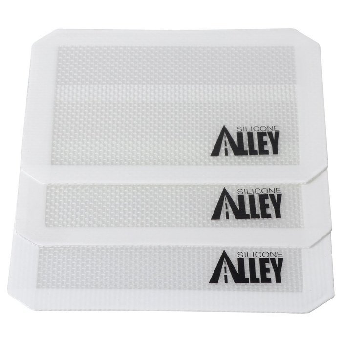 Silicone Alley, 3 Non-stick Silicone Mat Pad, Small Rectangle 5 X 4 Inch, Green N18