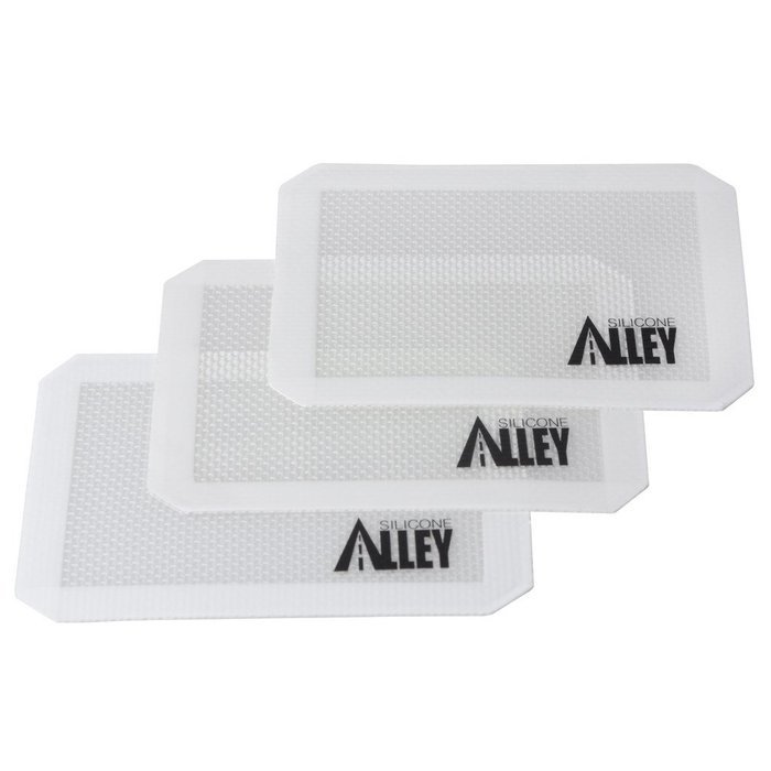 Silicone Alley, 3 Non-stick Silicone Mat Pad, Small Rectangle 5 X 4 Inch, Green N19