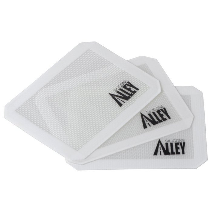 Silicone Alley, 3 Non-stick Silicone Mat Pad, Small Rectangle 5 X 4 Inch, Green N21